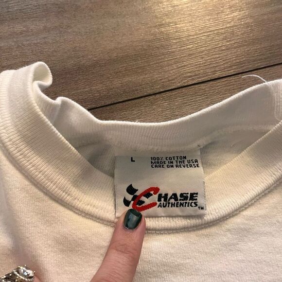 Chase Authentics Vintage 1999 Rusty Wallace Ready 2 Rock All Over Print T-Shirt - Picture 3 of 5